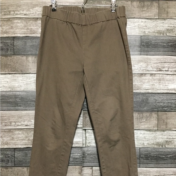 Soft Surroundings Pull On Pants Women’s S Brown Ankle Buttons (Inseam 27.5) - Picture 5 of 10